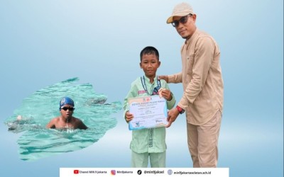 Siswa MIN 9 Borong Dua Medali di Festival Renang Pelajar Pemula